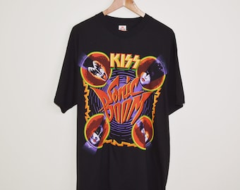 Camiseta vintage de la banda KISS Sonic Boom [XL]