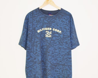 Vintage Navy Tommy Hilfiger T-Shirt [XL]