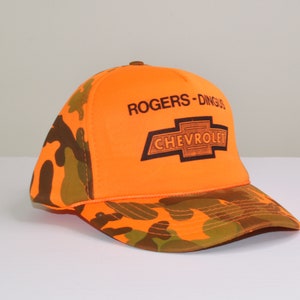 Vintage 1990s Chevrolet Camo Snapback Hat