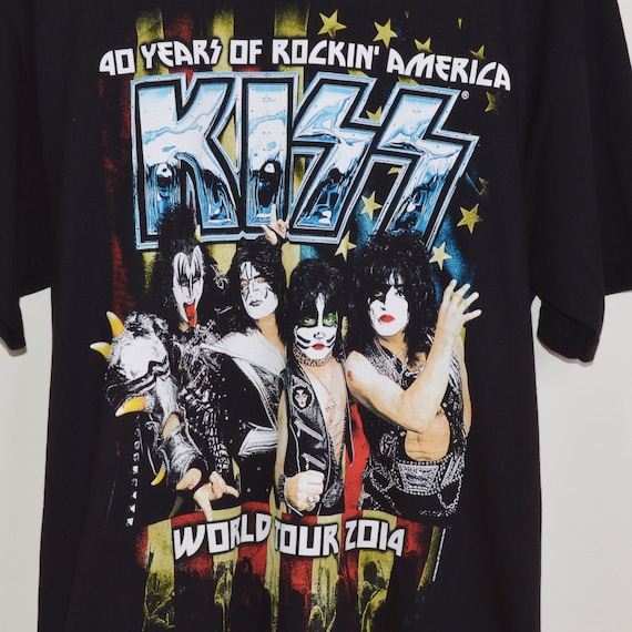 Kiss  ビンテージ　Tシャツ　レアXL 希少 ヴィンテージ KISS キッス バンド Tシャツ 大きめ XL