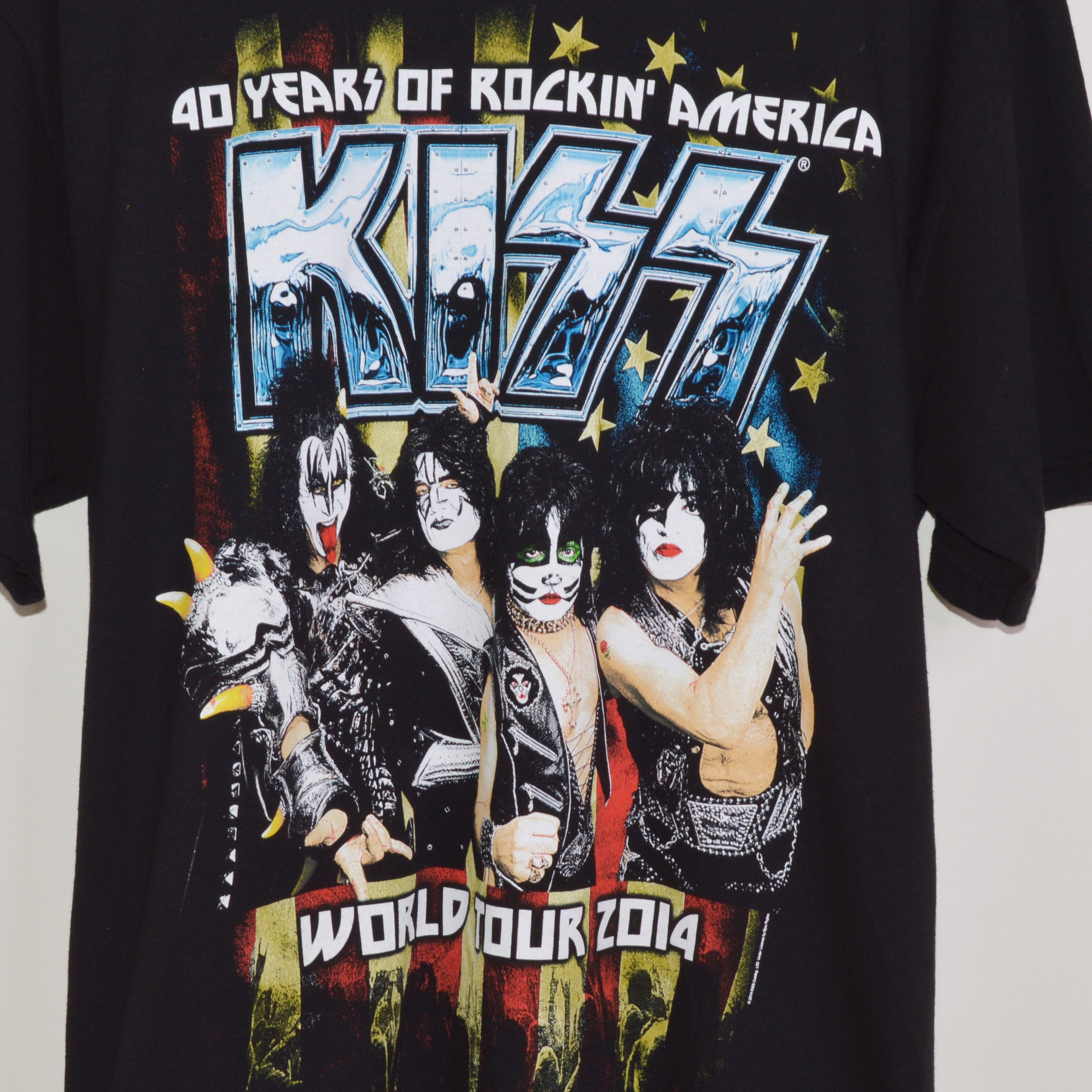 Vintage KISS World Tour Band T-shirt [XL] - Etsy