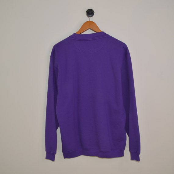 Sweat-shirt Vintage Années 90 Louisiana State University (LSU Tigers) - Taille M - Blanc