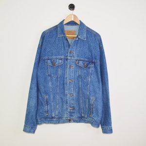 Vintage Levi&#39;s Orange Tab Blue Denim Trucker Jacket [XL]