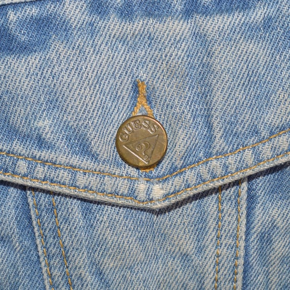 Vintage 90s Guess Georges Marciano Denim Jacket, Acid Wash S