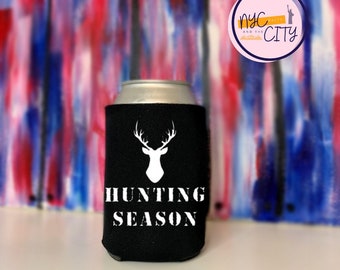 Hunting Season Buck Beer Dad Can Cooler Cozie Father's Day Gift