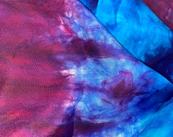 Hand Dyed Silk Scarf Same Day Shipping