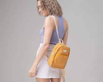 Vanie Canvas Backpack | Mini Backpack for Women | Backpack purse | Christmas gift | Birthday gift | Travel backpack | Gift for Her
