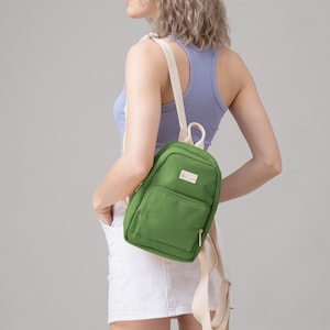 Vanie Canvas Backpack | Mini Backpack for Women | Backpack purse | Christmas gift | Birthday gift | Travel backpack | Gift for Her