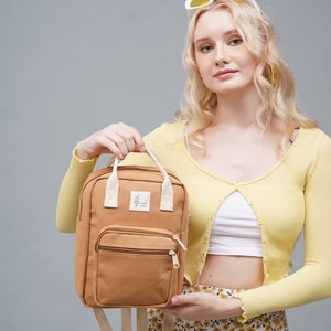 Aki MINI Canvas backpack, Backpack for Women, Travel backpack, Gift for Her, Back to School | Christmas Gift