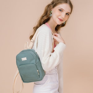 Mini sac à dos Vanie | Sac à dos en toile | Mini sac à dos pour femme | Sac à main | Cadeau de Noël | Cadeau d'anniversaire | Cadeau pour elle