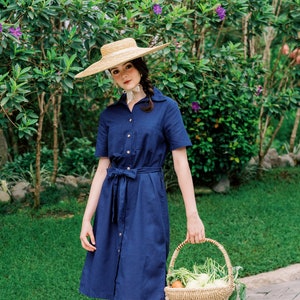 Linen ShirtDress, Premium Linen Clothing for Women
