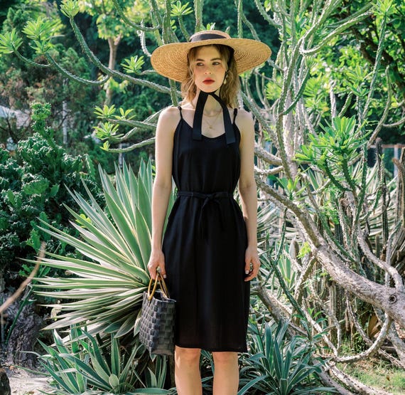LINEN CAMI DRESS Lily, Linen Slip Dress, Linen Summer Dress With Adjustable  Straps, Linen Dress With Belt, Gift for Her, Hannah Canvas - Etsy
