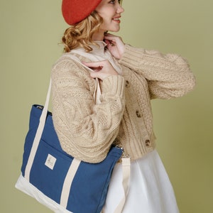 Tote Bag Mino, Woman tote bag, Birthday gift, Gift for her, Thank-you gift, Bridesmaid gift, Wedding gift image 7