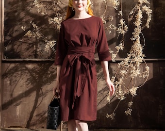 premium linen dress Off-White Wonderful City Euroflax Premium Linen Maxi Dress