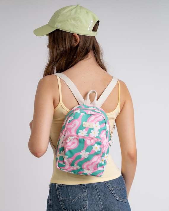 beautiful mini backpack Ivy and rebellion. Cute Women's Genuine Leather Mini