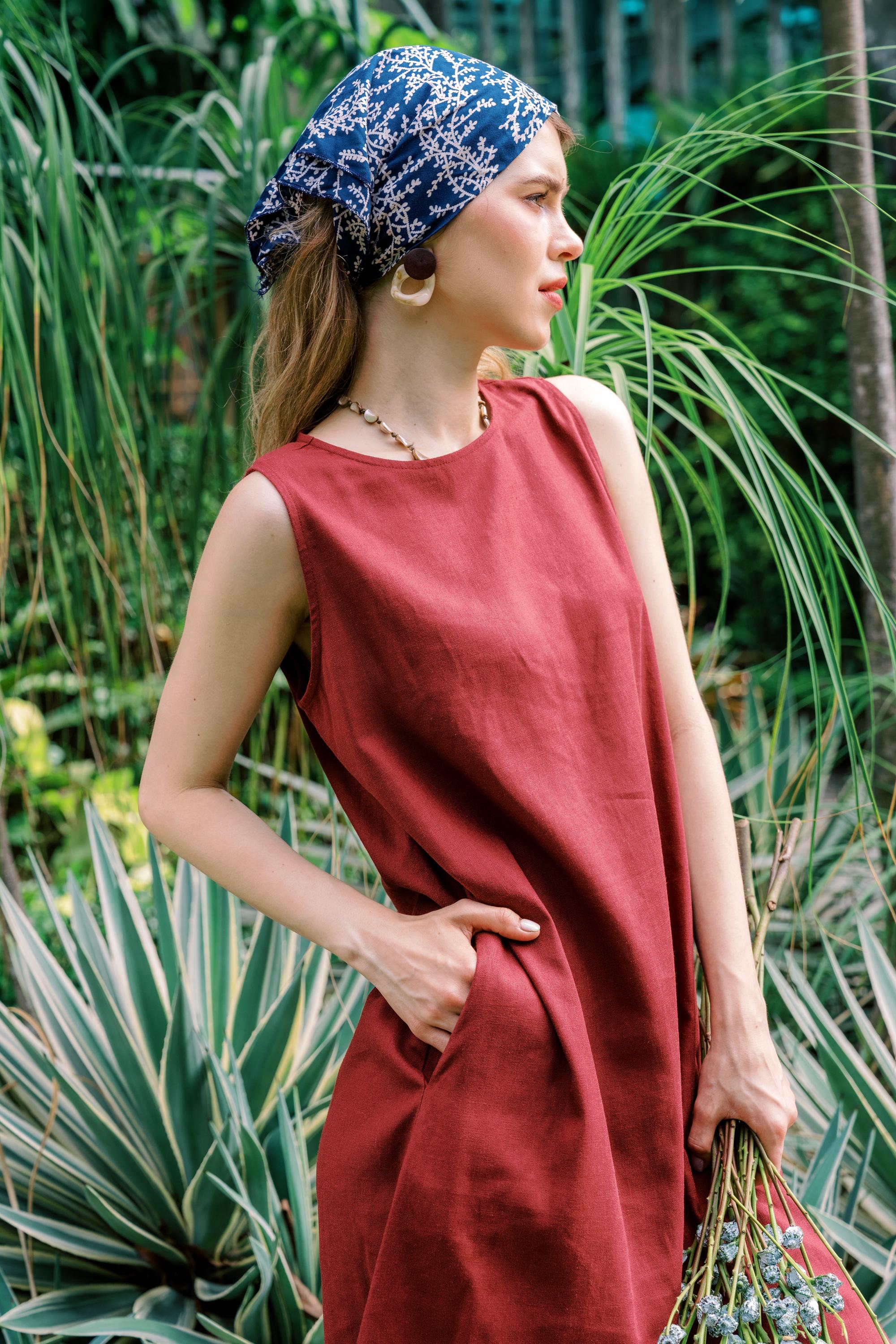 short linen tank dress Ahtjrt Cotton Linen Dresses for Women Henley V Neck Sleeveless Short Tank Dress Loose Boho Beach Vacation Summer Sundress Coffee L, Women's, Size: