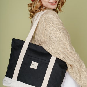 Tote Bag Mino, Woman tote bag, Birthday gift, Gift for her, Thank-you gift, Bridesmaid gift, Wedding gift image 6