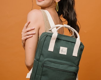 バッグ Aki Aki Canvas Backpack, Backpack for Women, Travel Backpack