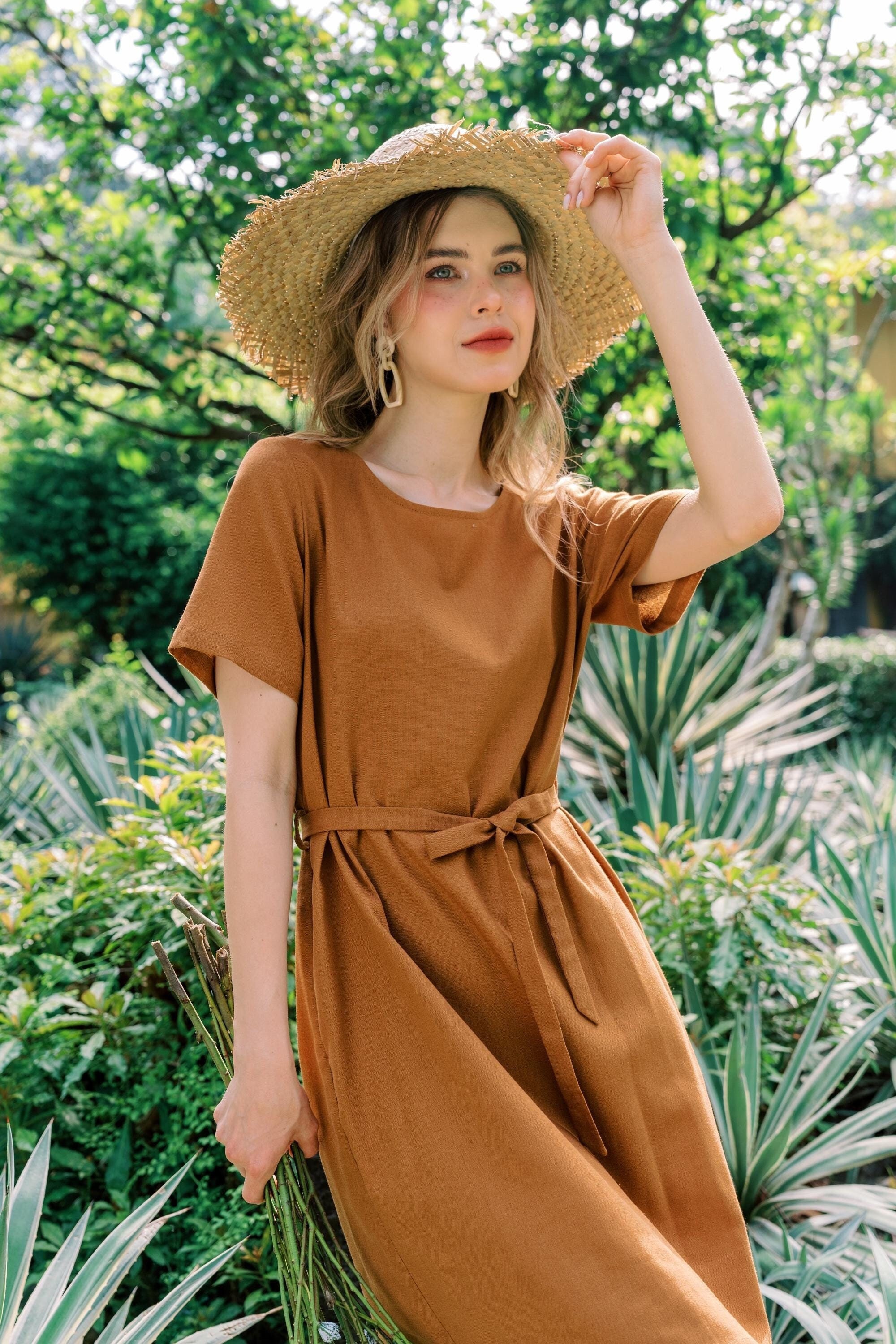 Fit Flare Belt Dress - Etsy Canada