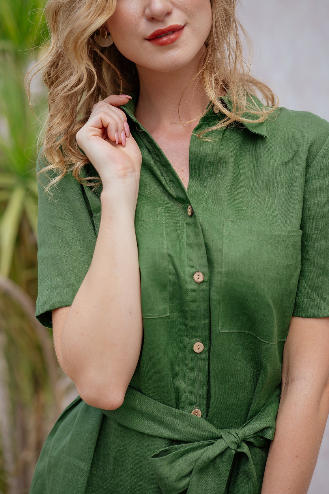 Linen Shirt Dress Premium Linen Clothing for Women Etsy