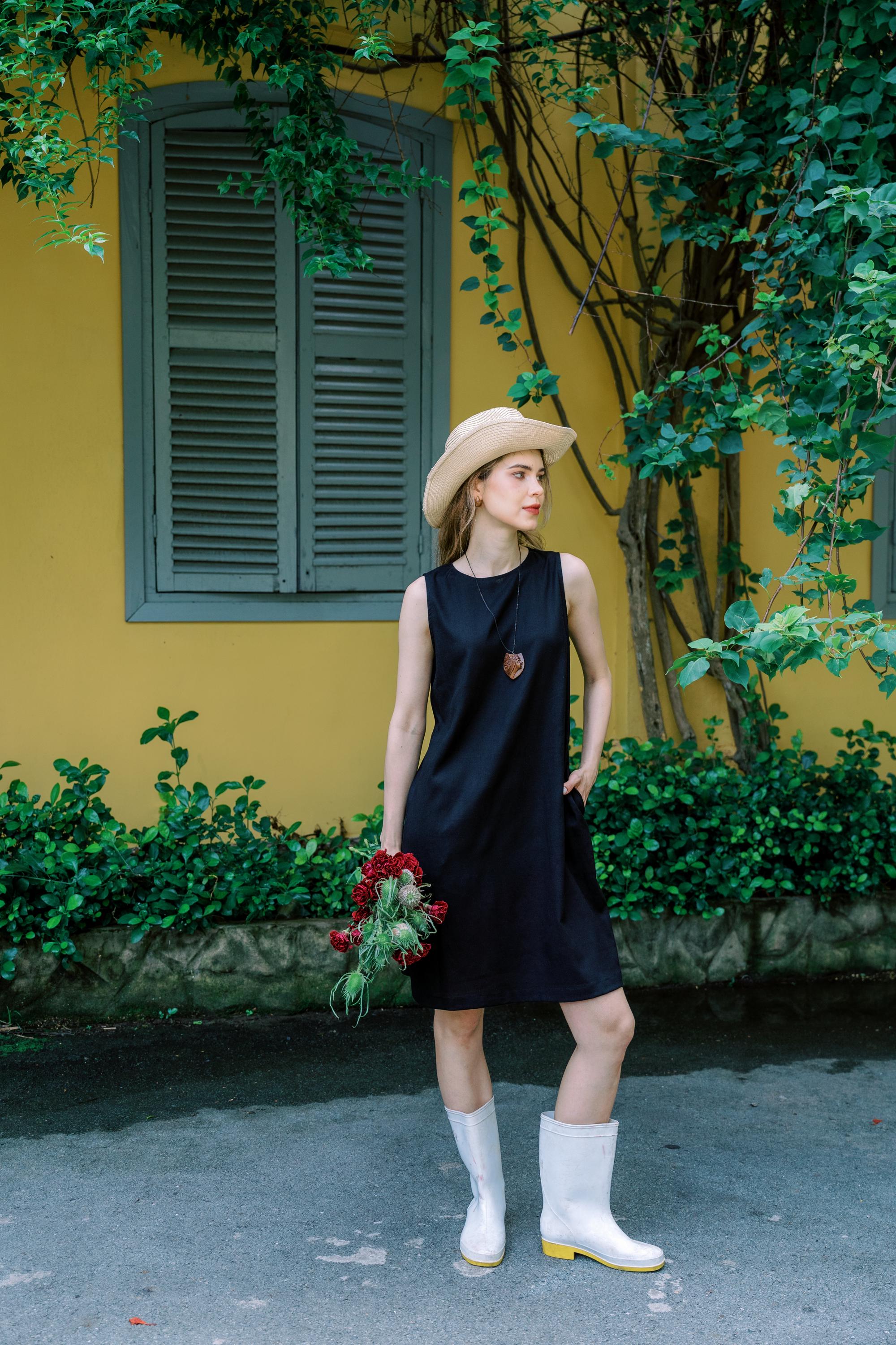 Linen Tank Dress: Sleeveless Summer Mini Tunic