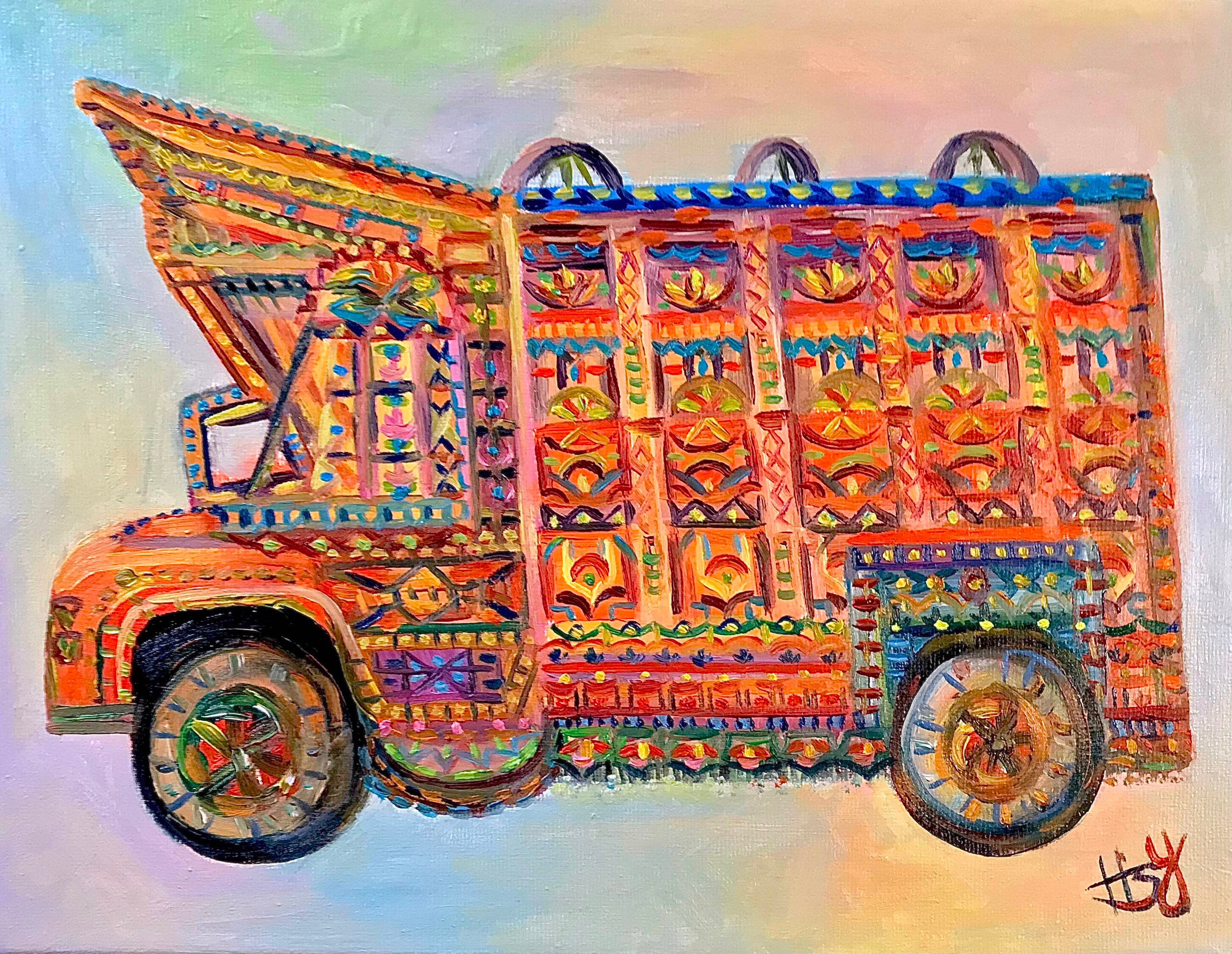 Hues of Lahore Pakistani Art Pakistan Oil Painting Etsy