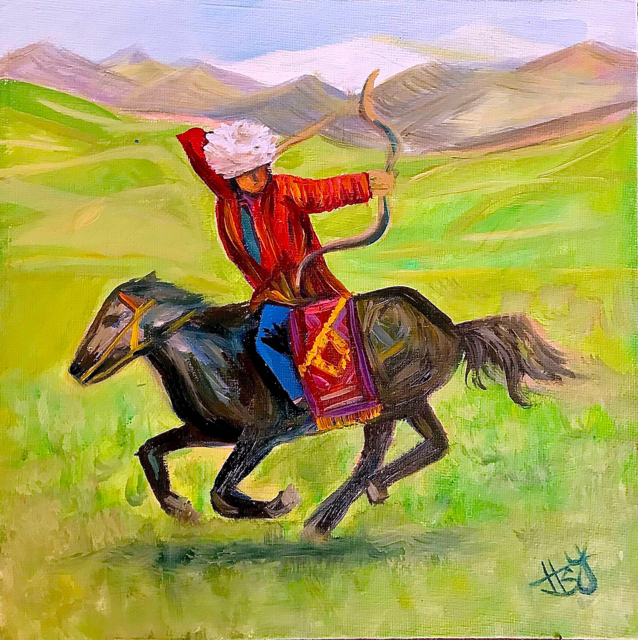 Mongol Horse Painting Mongol Horse Painting