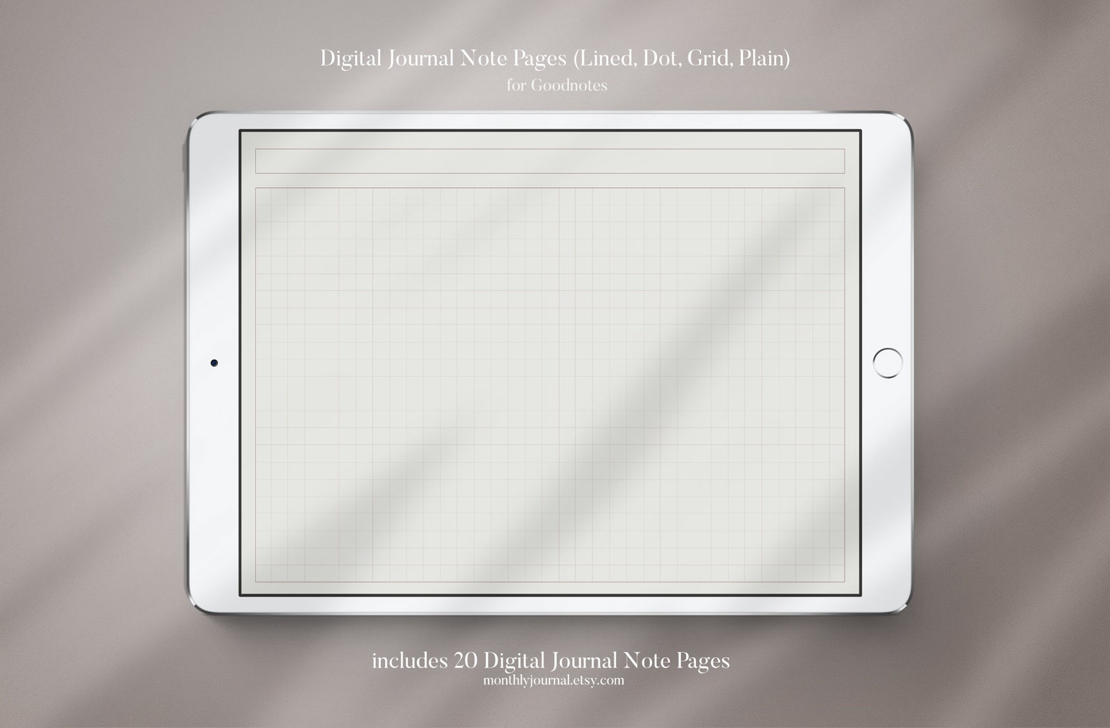 Journal Note Pages 20 Digital Note Pages for Goodnotes Etsy