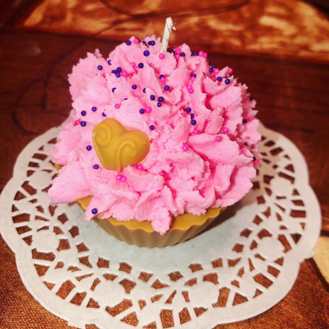 Set of 4 Handmade Cupcake Candles Perfect Gift for You and Etsy