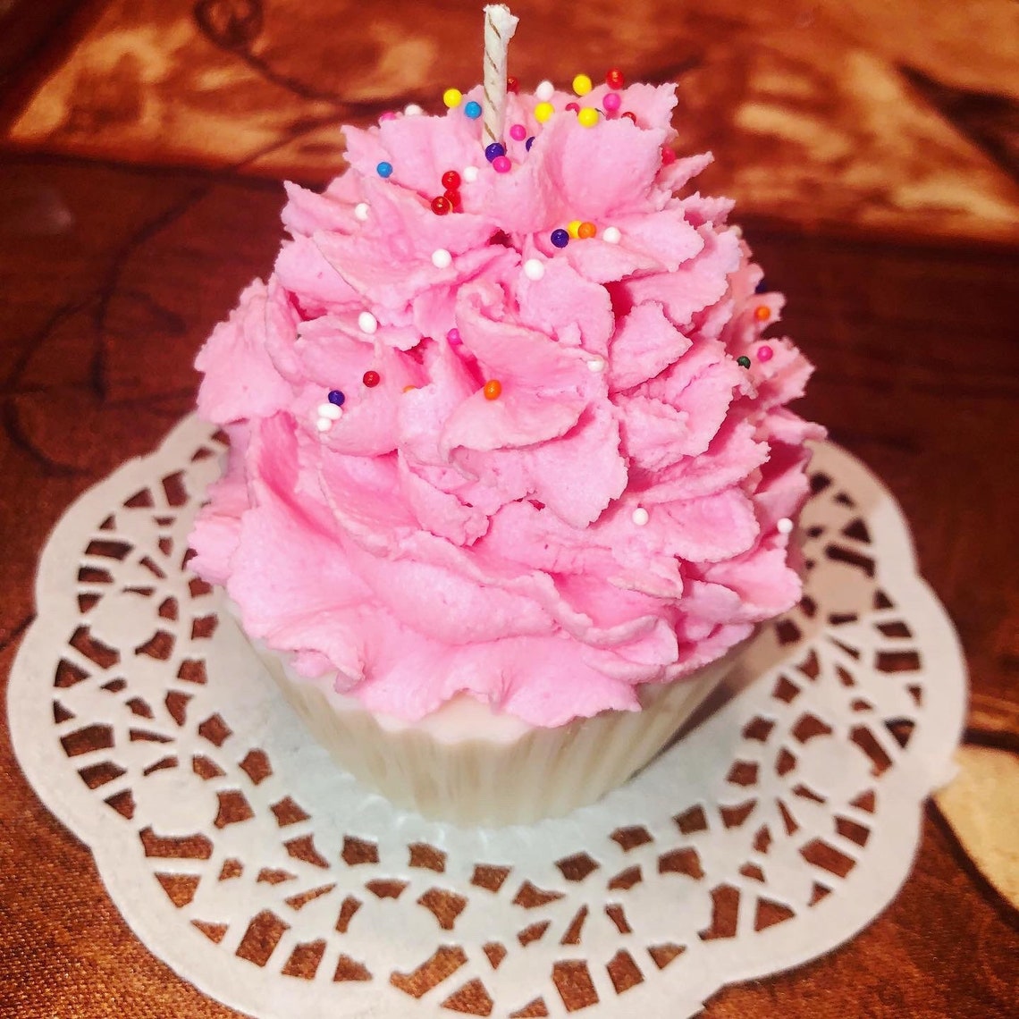 Set of 4 Handmade Cupcake Candles Perfect Gift for You and Etsy