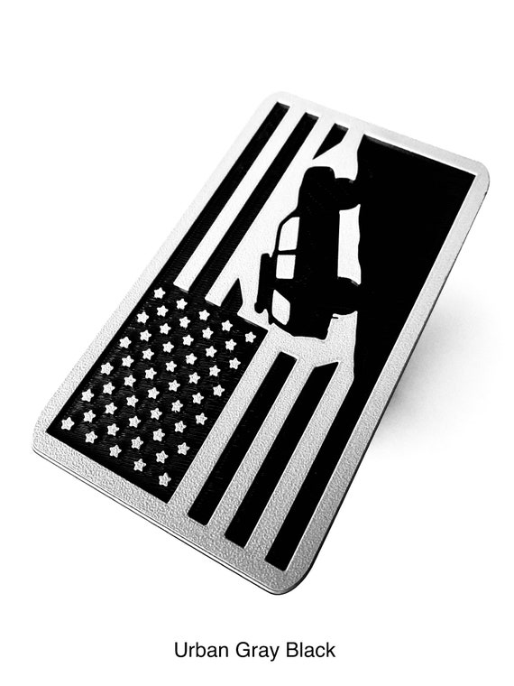 USA American Flag 4Runner Hitch Cover - (Universal Notched Design - See Lockable Notes Within Listing Description)