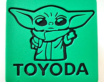 Baby Toyoda Hitch Cover - (Universal Notched Design - See Lockable Notes Within Listing Description)