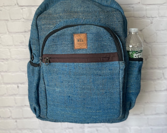 Unisex Handmade Hemp Backpack