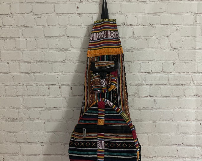 Handmade Mini Backpack that folds all the way