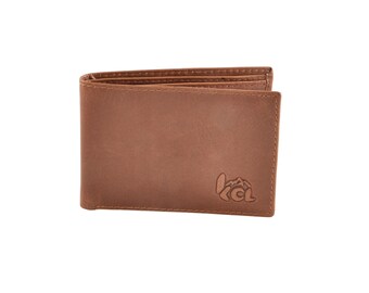 Handmade leather minimalist wallet