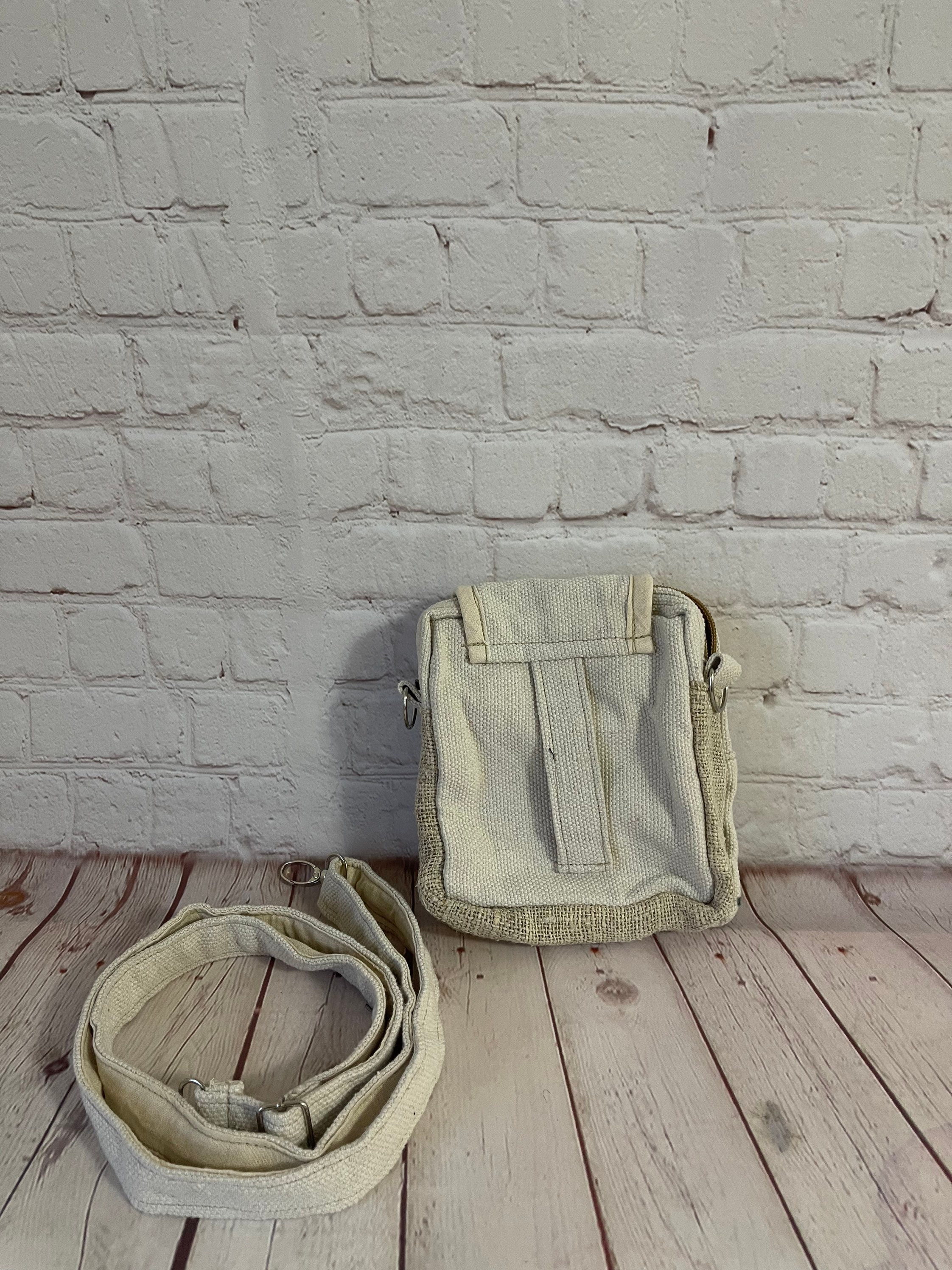 Unique design plain four pocket hobo bag cross body bag hippie bag travel bag passport bag