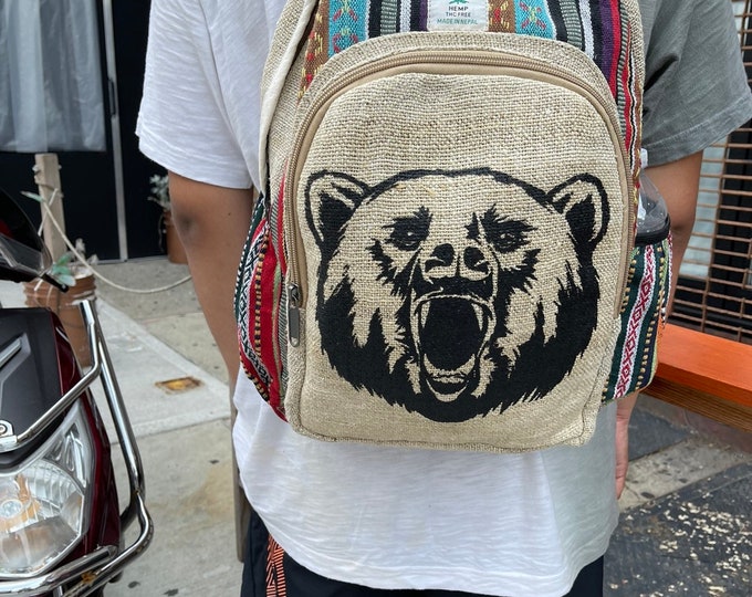Bear Printed Backpack