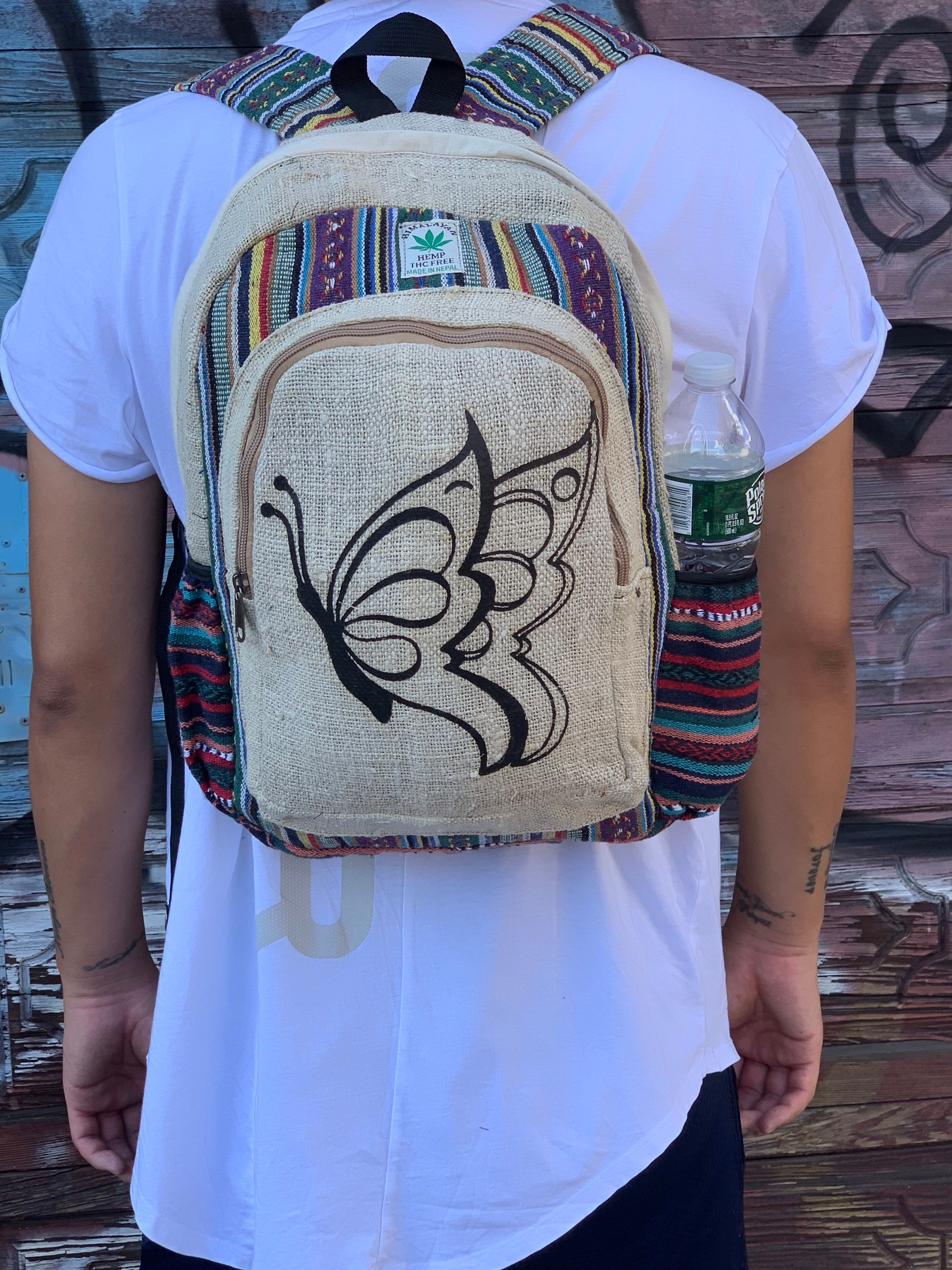 butterfly print backpack
