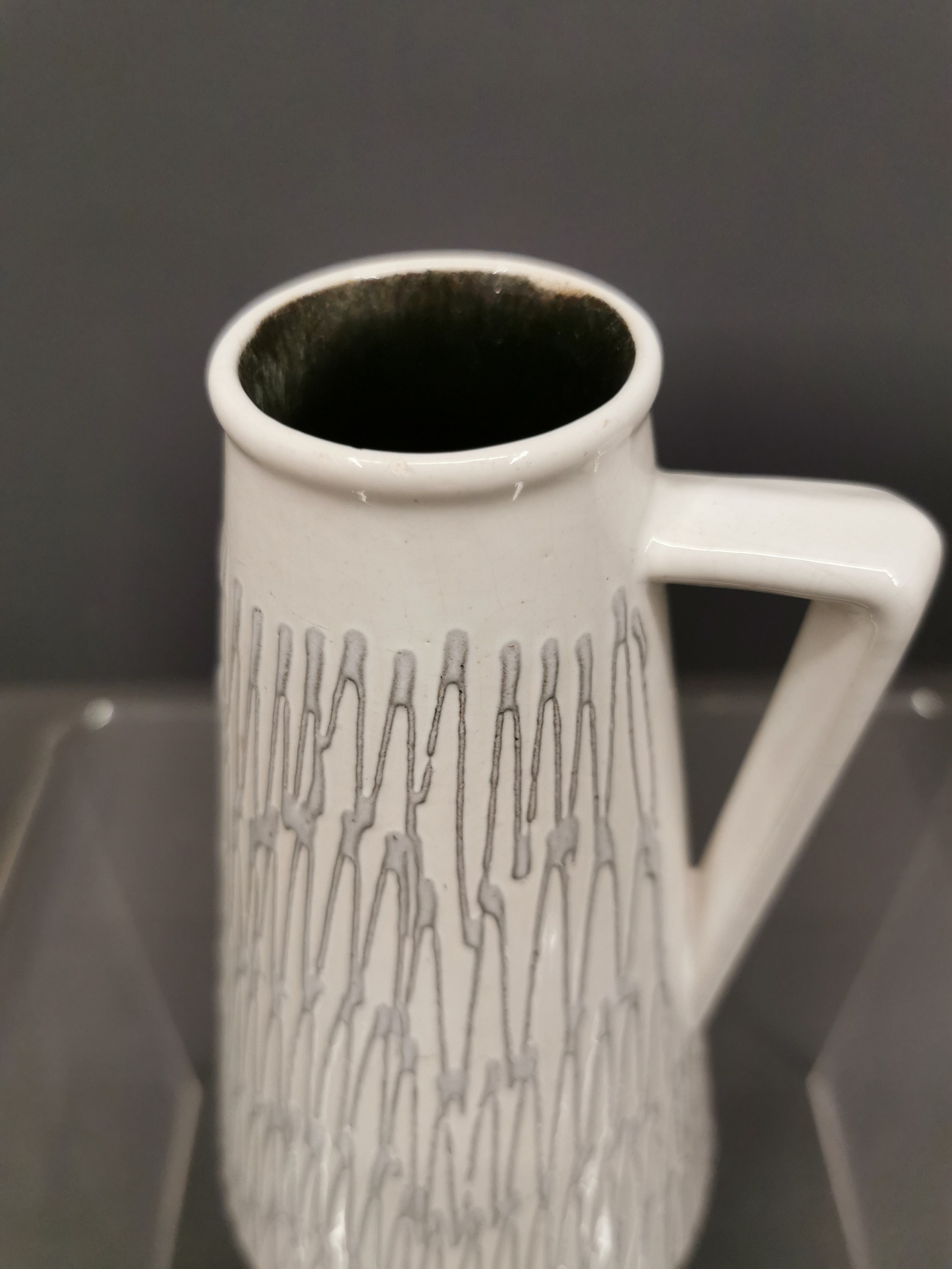Scheurich West Germany Fat Lava Vase 2001/25: Mid Century Pottery