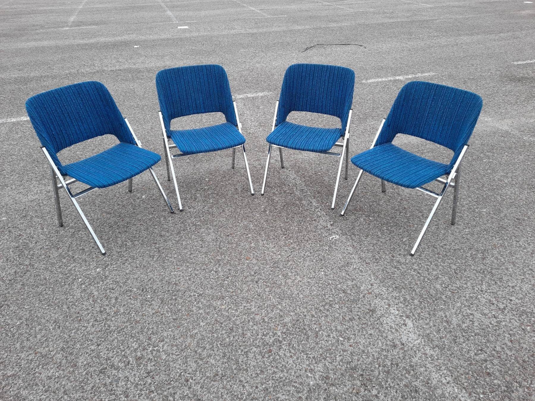 Set de cuatro sillas plegables vintage sillas retro sillas | Etsy