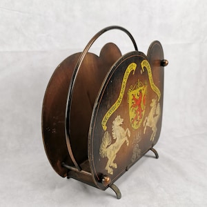Magazine And Newspaper Rack, Magazine And Newspaper Holder, Mid Century Modem, Vintage Magazine Holder