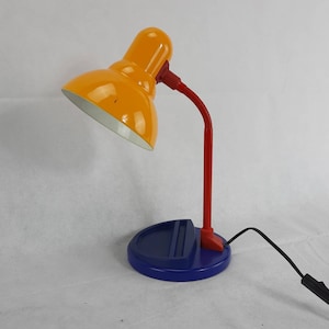 Table Lamp, Vintage Desk Lamp, Retro Lighting, Vintage Table Lamp,Memphis Table Lamp, Multicolor Lamp, Mid Century Lamp