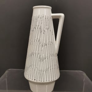 Scheurich West Germany Fat Lava Vase 2001/25: Mid Century Pottery Jug