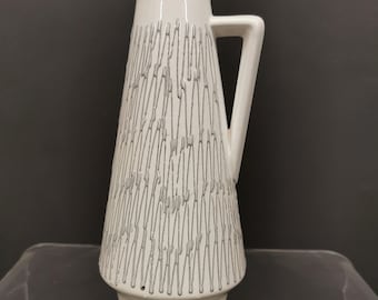 Scheurich West Germany Fat Lava Vase 2001/25: Mid Century Pottery Jug