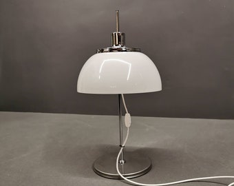 Vintage Harvey Guzzini Faro Table Lamp: 70s Italian Space Age