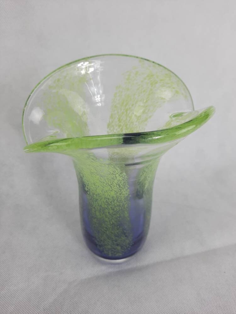 ヴィンテージガラスの花瓶：ミッドセンチュリーアートの装飾 - Etsy 日本