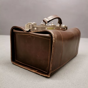 Old brown leather bag, Very rare bag, made in 60&#39;in