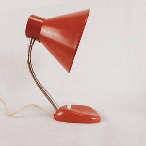 Vintage Orange Lamp, Lighting, Space Age, Desk Orange Lamp, Table Lamp, Vintage Orange Lamp, Mid Century Modern