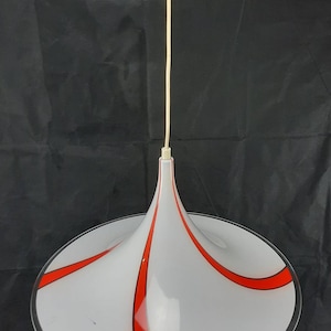 Meblo Guzzini Trumpet Light, Ajustable Space Age Pendant Light, Mid Century Modern Pendant Light, 70's, Italian Design, Made in Yugoslavia image 3