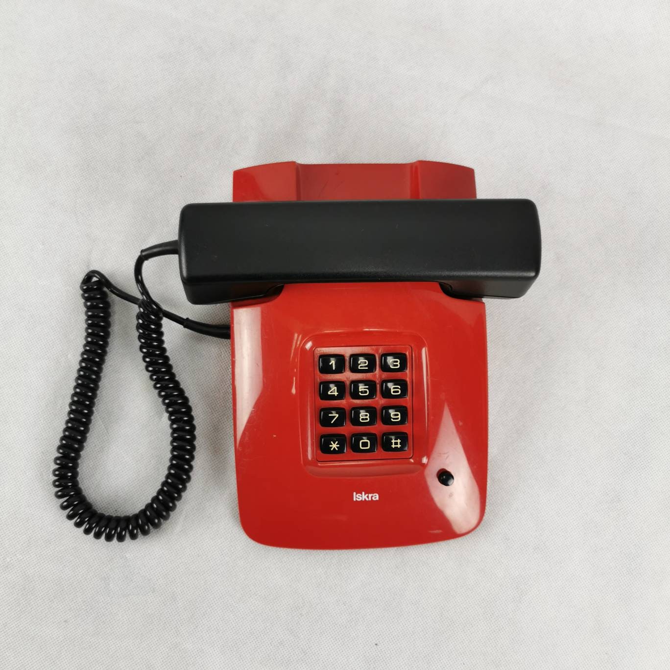 Iskra ETA 85 Red Landline Phone: Mid Century Space Age Decor - Etsy